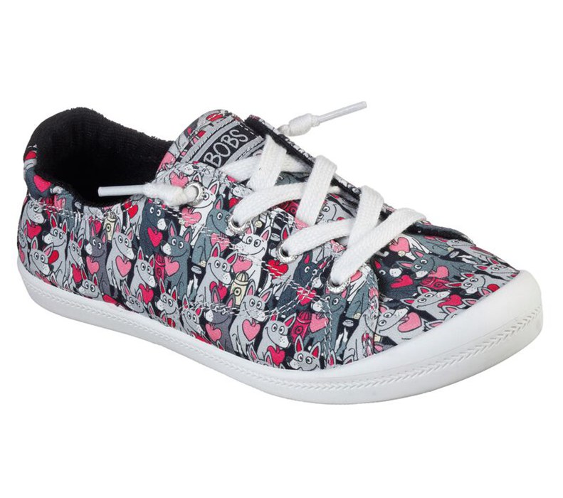 Skechers Bobs Beach Bingo - Arf Breaker - Womens Slip On Shoes Black/Multicolor [AU-OE7426]